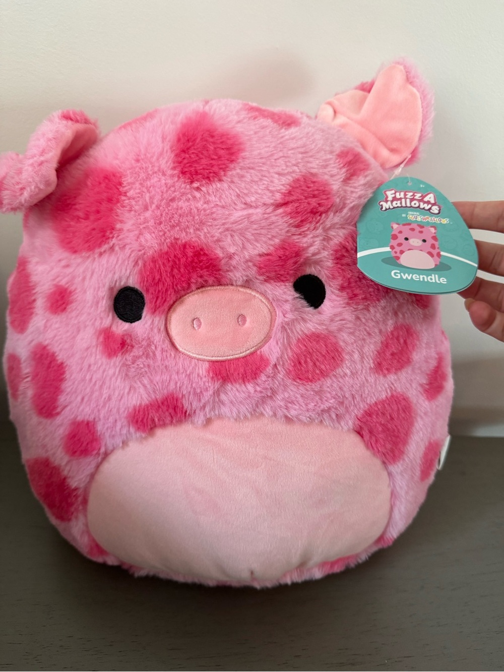NWT Squishmallow Rare 12” Gwendle The pig Fuzz a Mallow